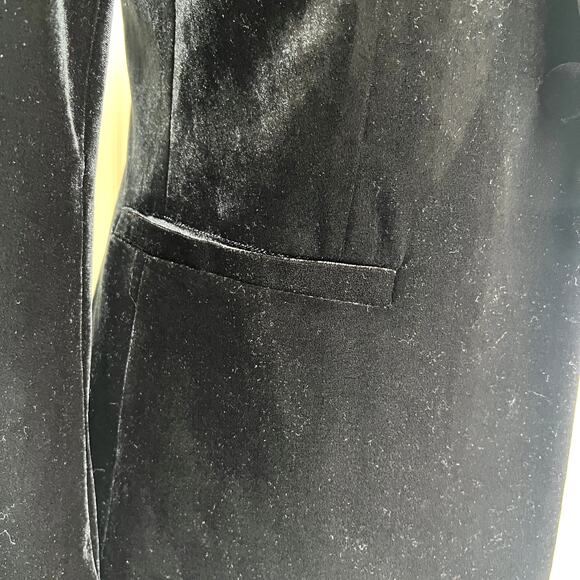 Yumi Kim Trail Blazer Velvet One-Button Jacket Women’s size Small Black - Picture 3 of 8